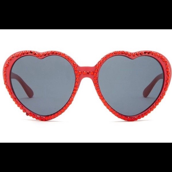 Betsey Johnson Accessories - Betsy Johnson Red Rhinestone Heart Sunglasses NEW! Betsey Johnson Accessories - Betsy Johnson Red Rhinestone Heart Sunglasses NEW!